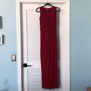 CHAPS Long Red Dress